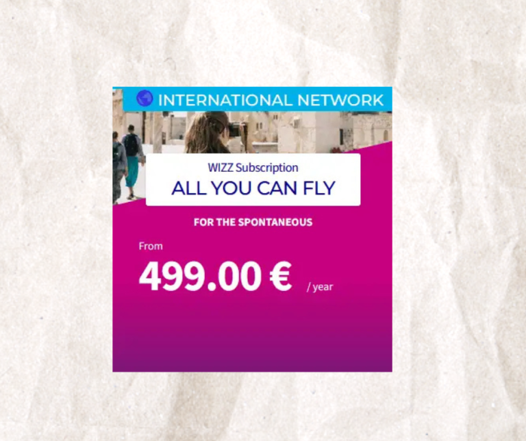 Wizz Air, sancționată cu 500.000 de euro pentru informații incomplete privind promoția cu zboruri nelimitate