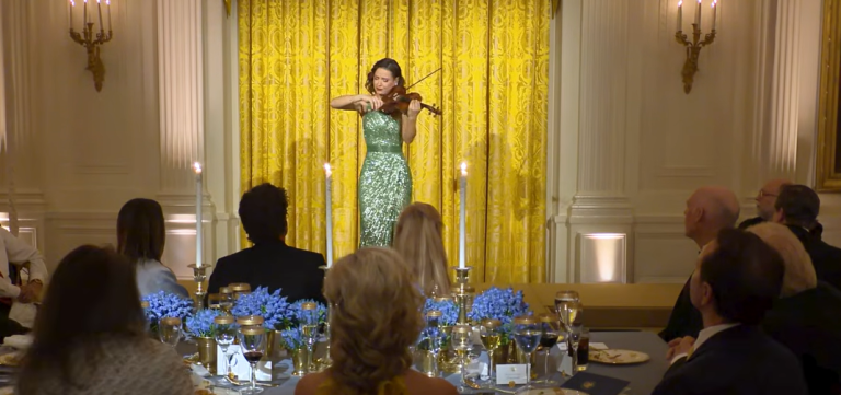 Violonistă din Republica Moldova, recital la Casa Albă, în cadrul Cinei Guvernatorilor