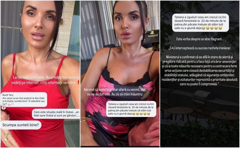 Tany Vander, din Dubai: între „la noi totul este bine” și „ministerul confirmă stare de alertă”