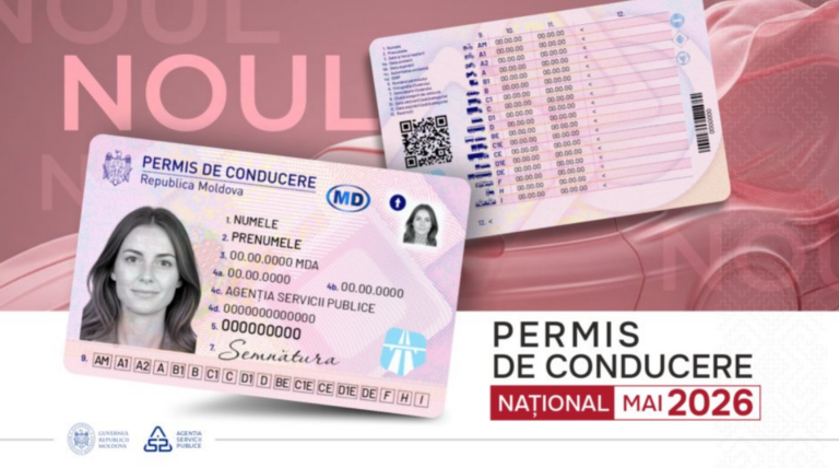 Republica Moldova lansează noul model de permis de conducere. Cum va arăta documentul și câți ani va fi valabil
