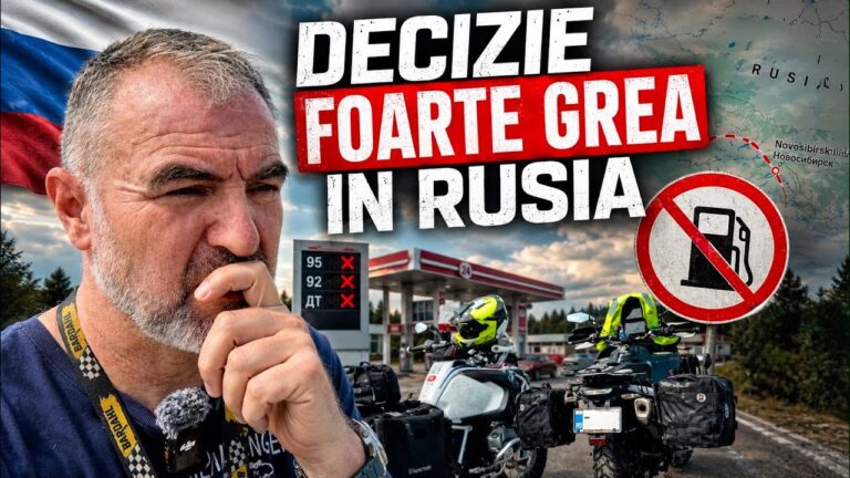 (VIDEO) Doi motocicliști români, prinși de criza carburanților în Rusia. Au fost nevoiți să ia avionul pentru a nu rămâne blocați în taiga