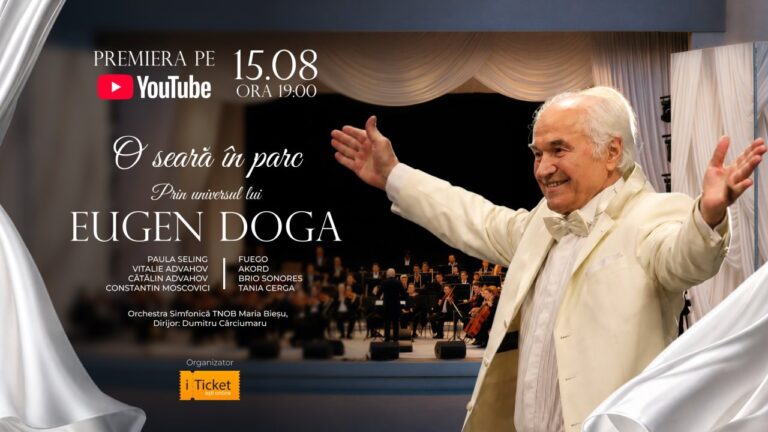 Premieră pe canalul de YouTube iTicket: Concertul-omagiu „O seară în parc – prin universul lui Eugen DOGA”