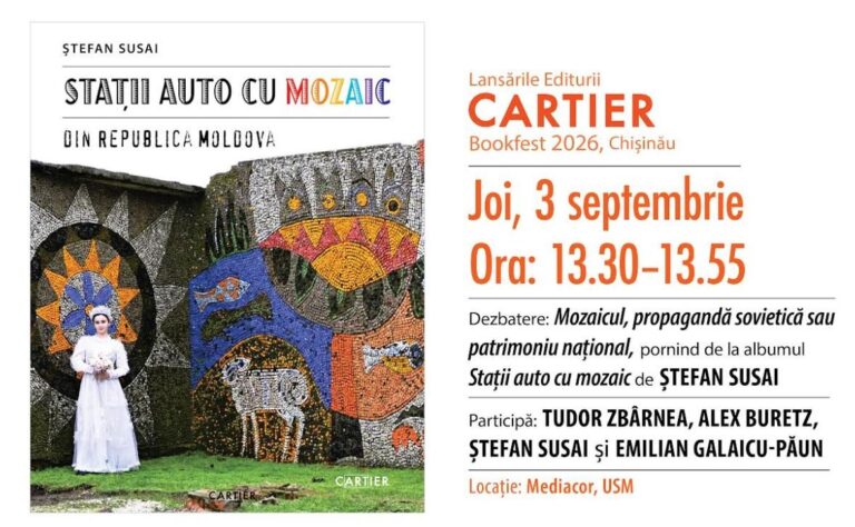 Dezbateri despre mozaicurile sovietice și identitate, organizate de Editura Cartier la Bookfest Chișinău