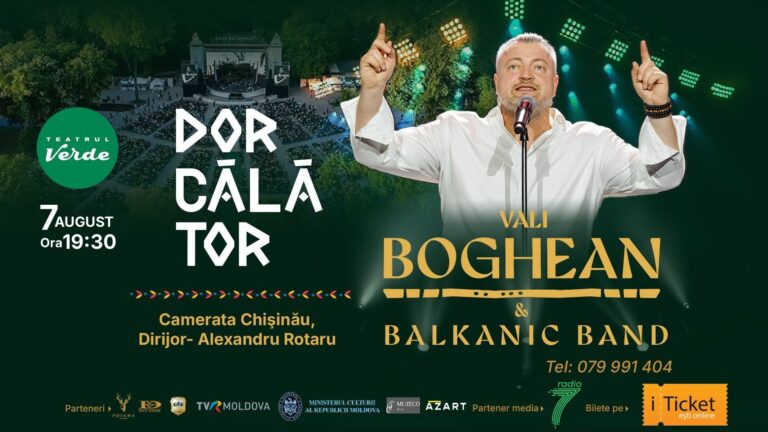 O seară în care muzica ne aduce împreună. Vali Boghean & Balkanic Symphony, pe 7 august, la Teatrul Verde
