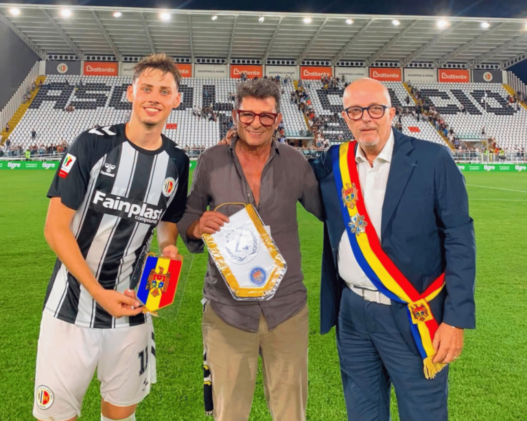 Sergiu Perciun, debut cu pasă de gol în primul meci oficial pentru Ascoli